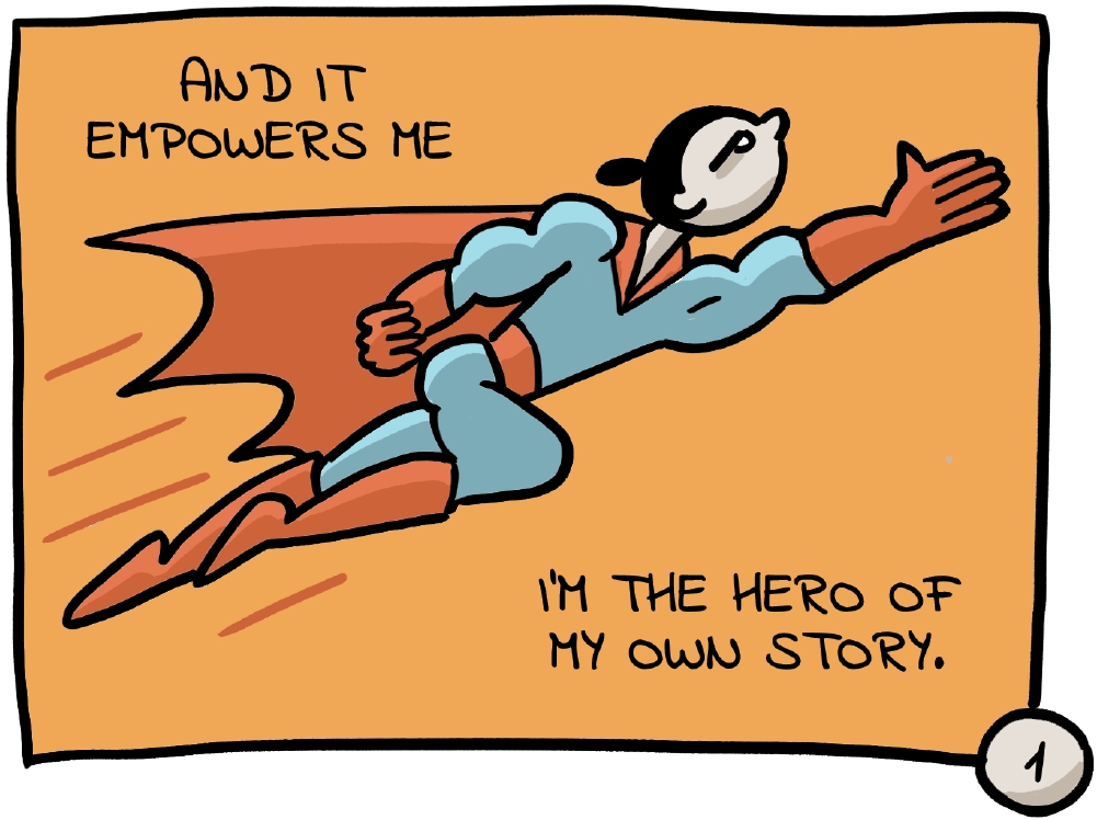 Image from 'The tired hero' by Elise Talgorn